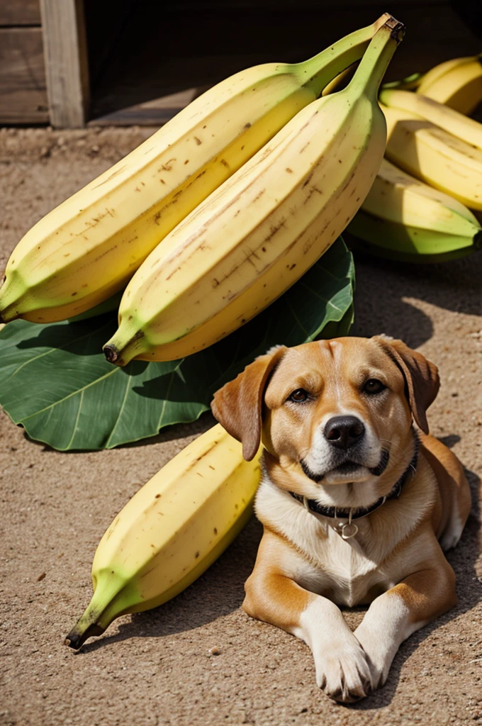 Banana mixed with dog
