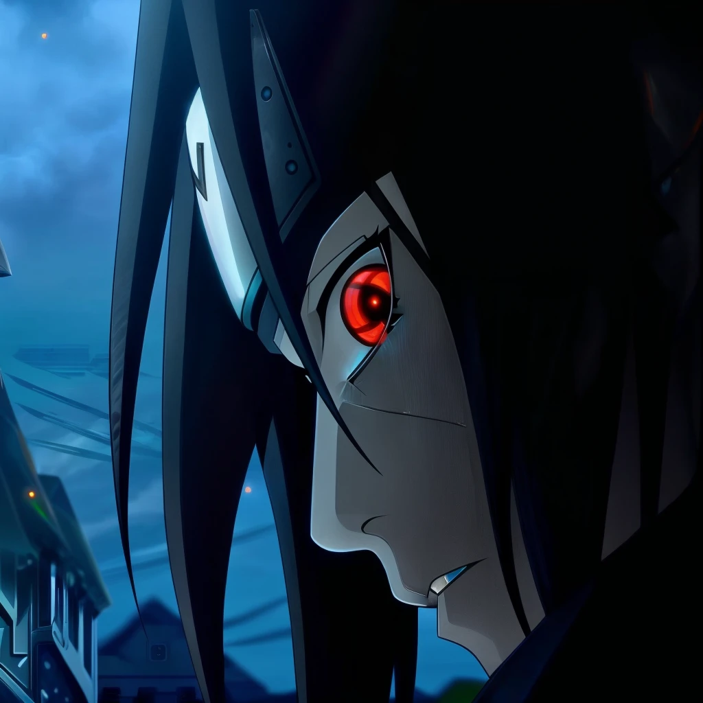 Cyber punk man fantasy and SCI fi beautiful look