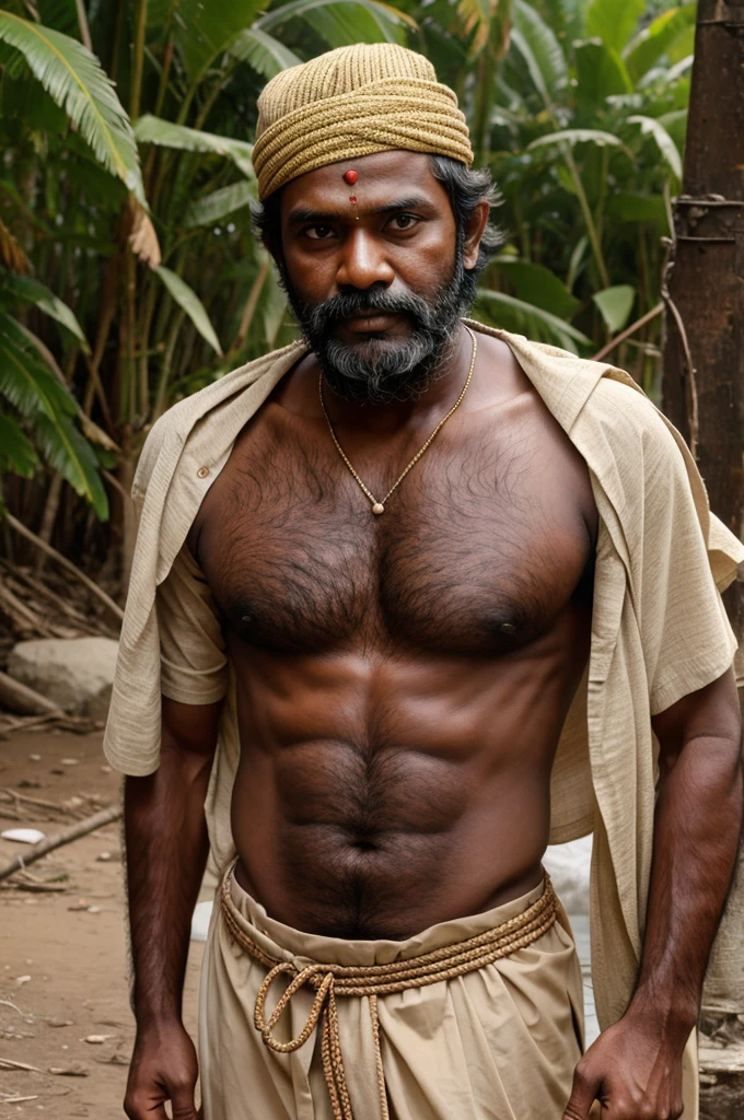 Local fisher man look with rameswaram dressing as tamil actor karunas