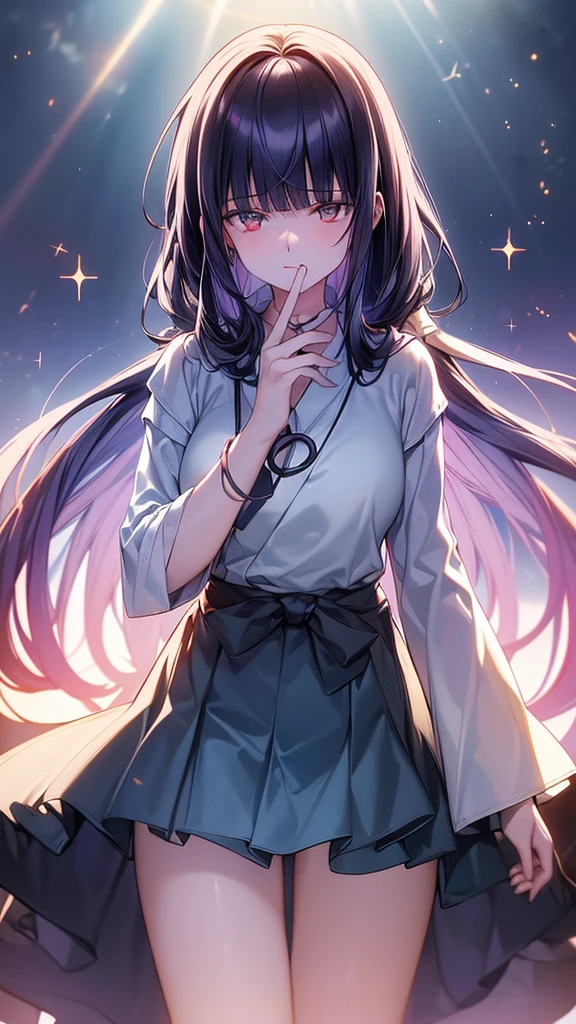 1girl, blue hair, flowing hair, pale skin, rosy face, eyes sparkling like the sea, slim waist, medium breasts, elegant posture, background at a sea kingdom full of massive structures under the deep sea, high undersea lighting, strong sparkle, 4k resolution)),((high quailty lens)),((lens ISO f4.5)),((effect blurred rim +5)),((Eliminates Chromatic Aberration)),((Enable Canon lens correction)),BREAK,((best graphics model)),((Bright balance and soft ratio)), ((moderate dark balance)),((dark area 30%)),((((contrast 10%)), BREAK,((ratio sun beam 60%)),((Sky light 10%)),BREAK,((of the highest quality, 8K,Raw photo)),Japanese style colors, Soft-beam light, afternoon light,BREAK,((Fixed Finger, Hand))