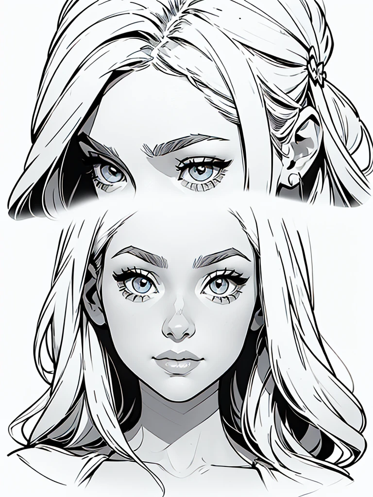 base head procreate stamp brushes, Procreate female head, Procreate face stamp brushes, Procreate face stamp brushes feminino