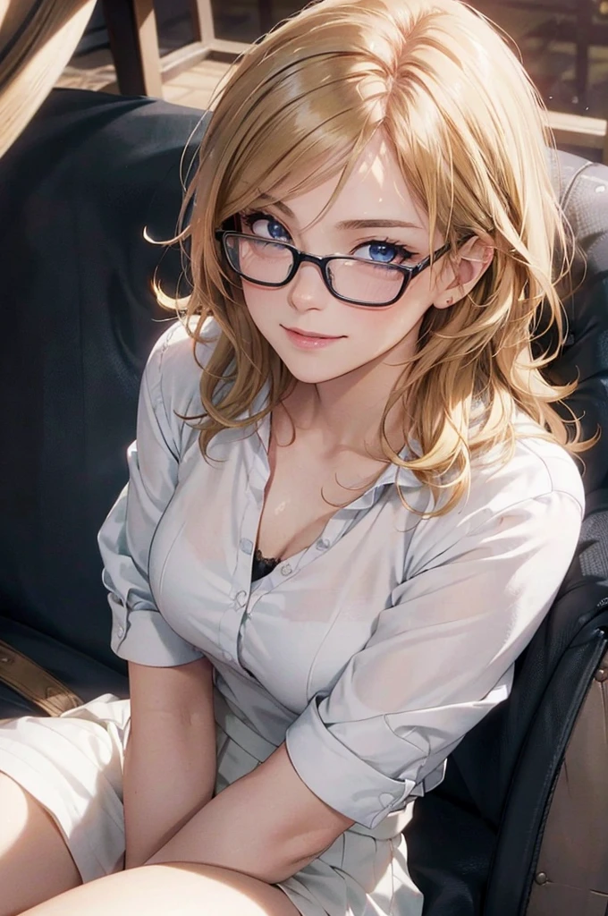 masterpiece, 最high quality, high quality, High resolution, high quality texture, high quality shadows, High resolution, Beautiful details, Detailed CG, Detailed Texture, Realistic representation of face, Realistic, colorful, delicate, Cinematic Light, Side light, Lens flare, Ray Tracing, sharp concentrated, (1 Girl,concentrated:1.3), ( Intricate details, compensate, PureErosFaceV1:0.5), (細部まで美しいdelicateな顔, 緻密で美しいdelicateな瞳, Perfect Facial Proportions, Dense skin, Optimal ratio of four fingers to one thumb, Arms under chest, Modest chest, Wide Hips, Smooth upper abdomen, 30 years old,Blue Eyes,Glasses, Study,Office Lady, cabin attendant uniform,Glasses,White shirt, Black tight skirt,Black Stockings,machine,adultery,house wife,curvy,sweat,missionary,seductive gaze, the gaze of true love, lips of temptation, A look full of compassion ,a smile full of love, i love you, Acting lovey-dovey, air fortress hair, blonde hair