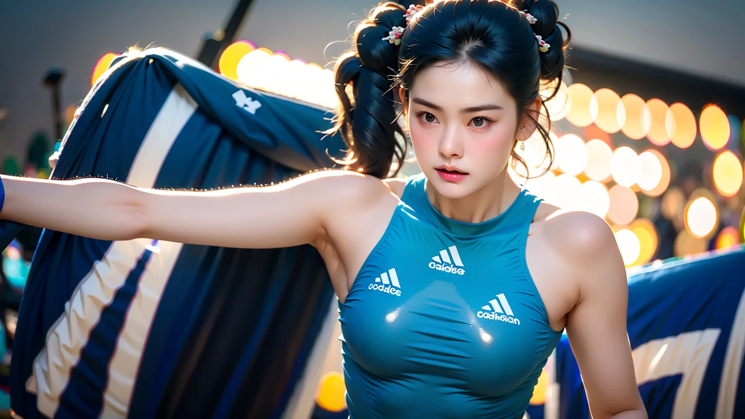 girl athlete, attractive body