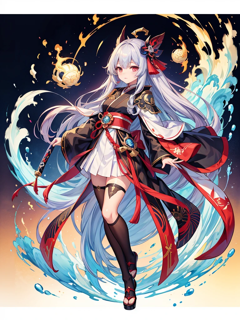 anime character with long hair and a cape on, concept art inspired by Nishikawa Sukenobu, pixiv, shin hanga, characters from azur lane, from the azur lane videogame, azur lane style, onmyoji detailed art, ayaka genshin impact, onmyoji, onmyoji portrait, cushart krenz key art feminine