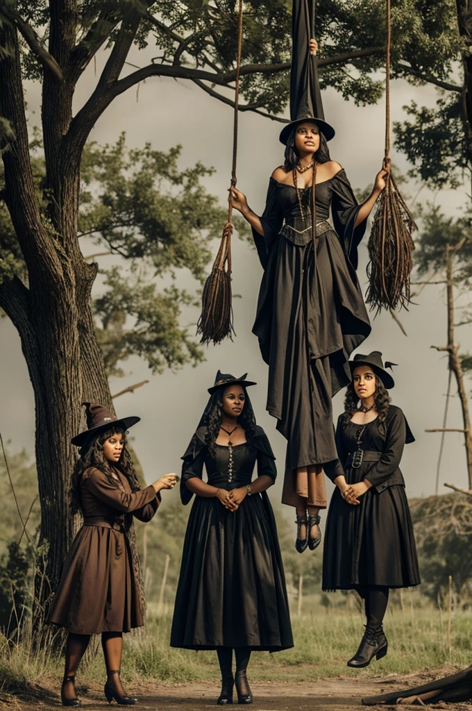Witches being lynched 