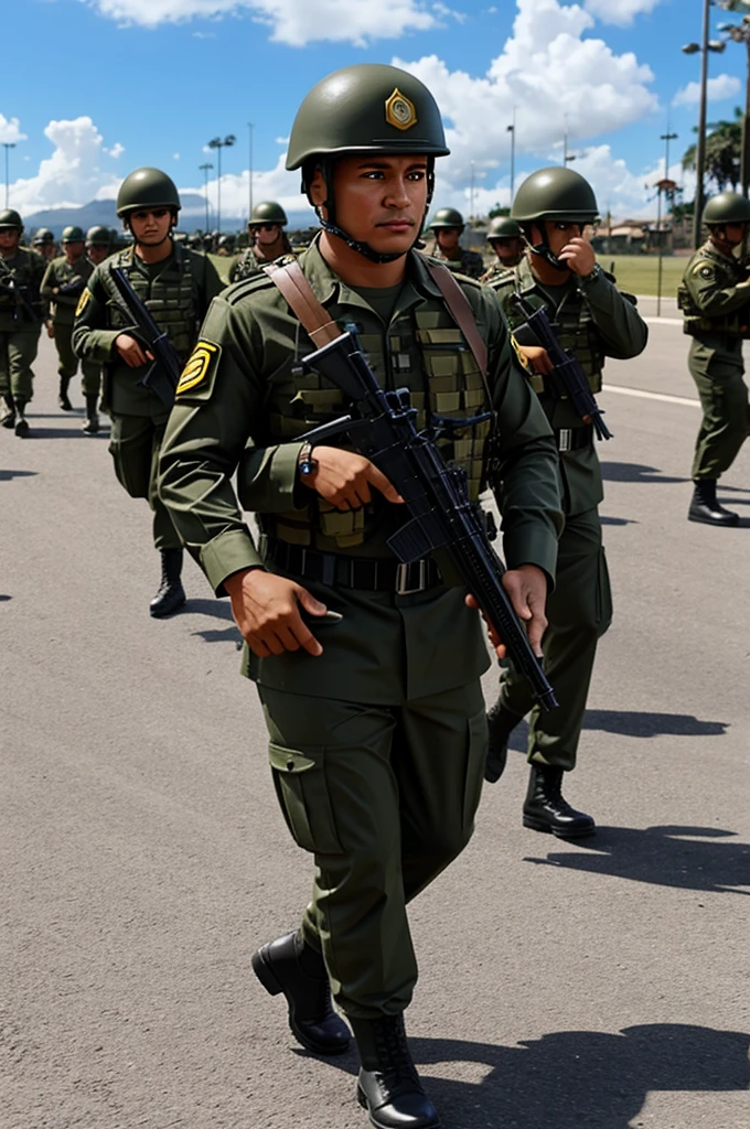 Animated Colombian military in Roblox
