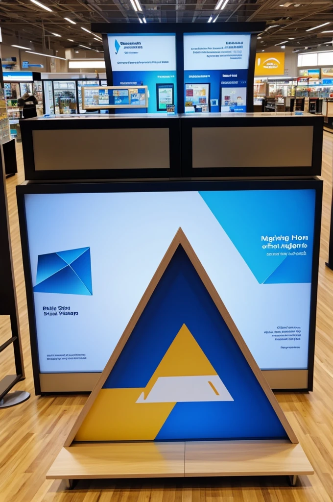 Triangle shaped displays 