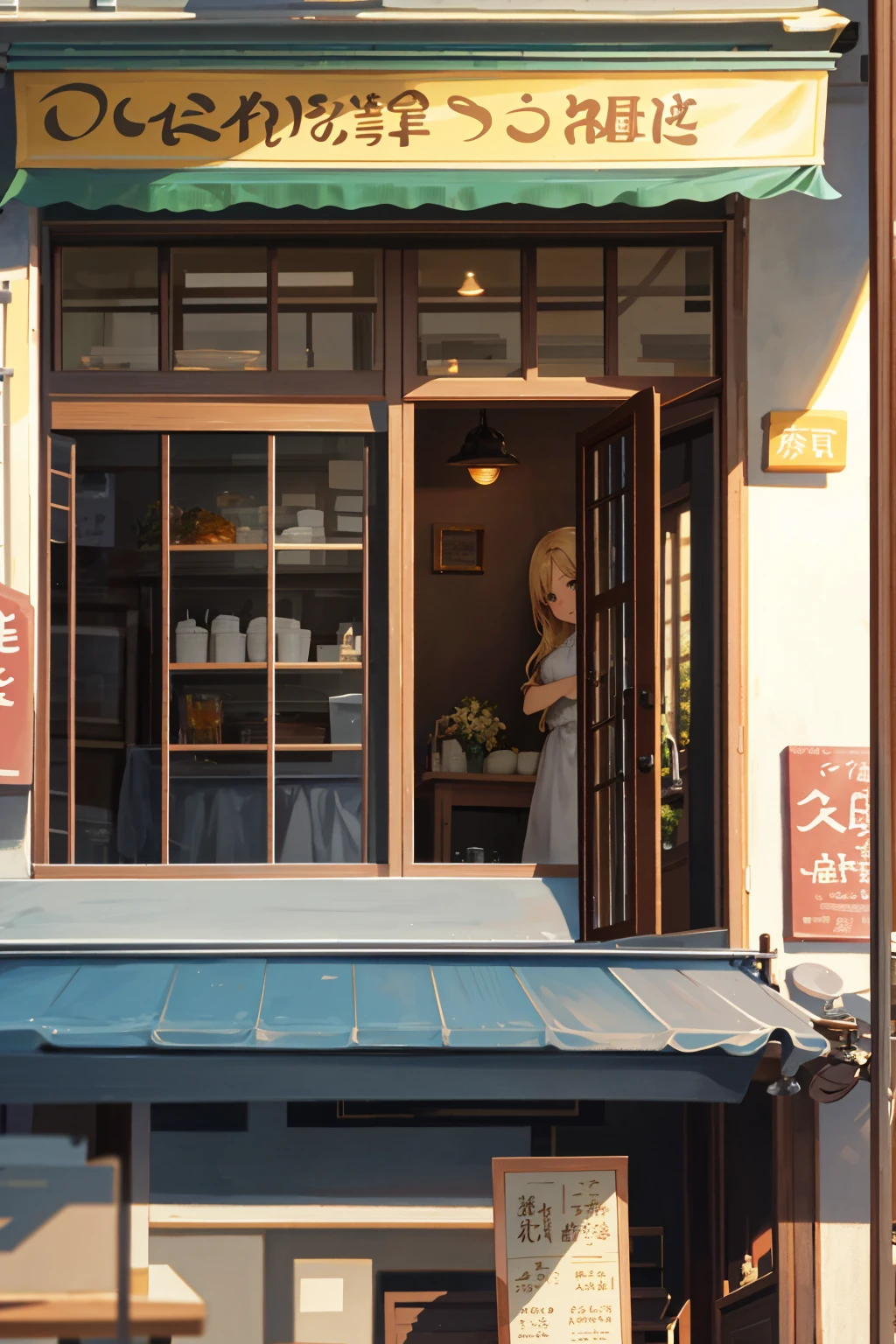 Photorealistic、Highest quality、Highest Resolution、Highest quality、8K、cute女性、Beautiful Face、One beautiful woman、Light Hair Color、cute、beautiful、Stylish cafe、lunch、pasta、pastaを食べる、
