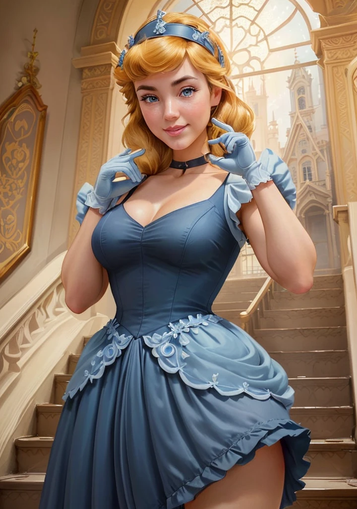 a close up of a woman in a dress and gloves posing for a picture, disney art style, beautiful character painting, artgerm and lois van baarle, style ivan talavera and artgerm, style artgerm, stanely artgerm, art in the style of disney, extremely detailed artgerm, artgerm julie bell beeple