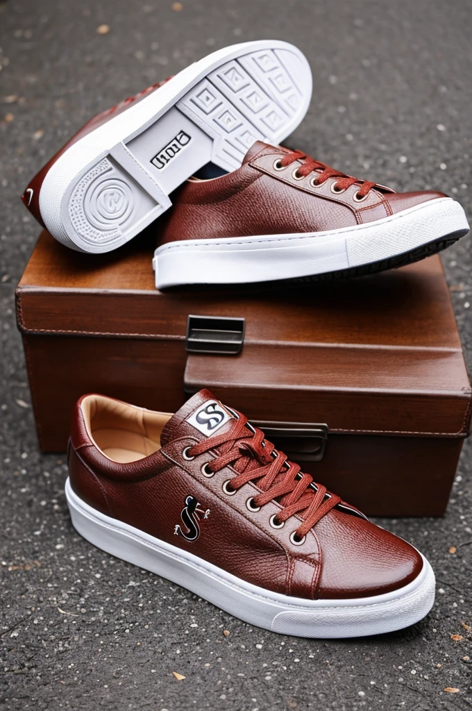 Shoes that have the letter S stamped on them
