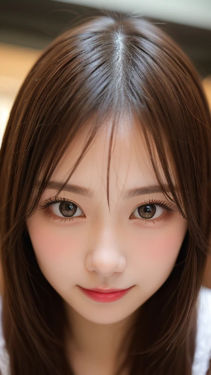 Tabletop, Highest quality, shape, Very detailed, finely, High resolution, 8k wallpaper, 完璧なダイナミックな構shape, Beautiful and exquisite,ランダムなcute髪,,Natural color lip, Bold sexy pose,smile、20-year-old girl、cute、Looking into the camera,Always blur the background,Perfect and beautiful face,Slim face and figure,Big eyes、Putting on gal makeup,Small face,Shooting from below、Blurred Background,Elegant feminine face、smile、Actual Photos、Adult Lolita Fashion