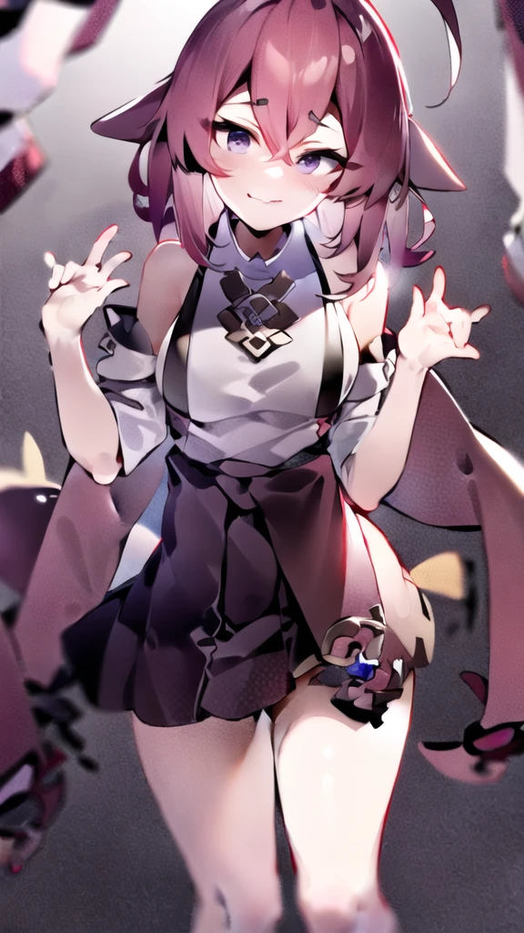 1 girl in, purple color  hair、Purplish pink eyes that dreamers desire, (Blonde hair) , small stature, Colossal tits, Lori, (masutepiece:1.2, Best Quality), (finely detailed beautiful eye: 1.2), (beautifull detailed face), (perky chest:1.1), (pointed chest:1.0), (cakes magazine cover:1.3)，(Best Illumination, extremely delicate and beautiful), sexy pose,make a cocktail , in a bar counter, ((Cinematic Light)), Dramatic light, (Pale white background:1.5), Short bob hair（1:3）、Ultra Contrast、Braid a little around the ears, White long dress、only has 5 fingers、Her pussy is visible through the white thong、Wet pants、You can see inside your underwear、full of sweat、mocking look、diaper、nffsw,Arms crossed、grab the arm、Shoot from below,Best Quality、Large breastuscular pussy、Pubic hair,high-level image quality、hightquality、8K,perfect hand、5 fingers、finger pin、Perfect Finger、T back、Naked、noise cut、bullet hand、Her hair color should have been a brighter purple.The skirt part is also carefully expressed..、Purple skirt、the skirt is floating in the wind、Dark purple panties、Pubic hair majority,(with sparkling eyes and a contagious smile),open mouth,from below:1.2, highest quality, high resolution,Real World, Natural light,perfect Natural light, Looking at Viewer,
