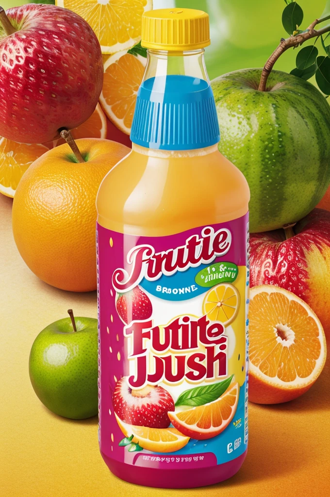 A fruit juice brand name fruitsplash logo