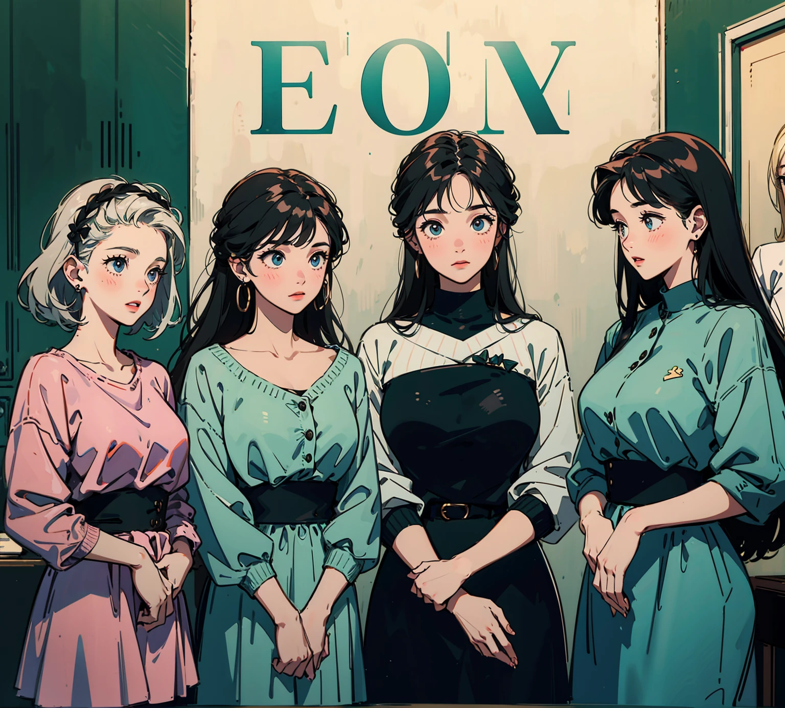5 women girls,