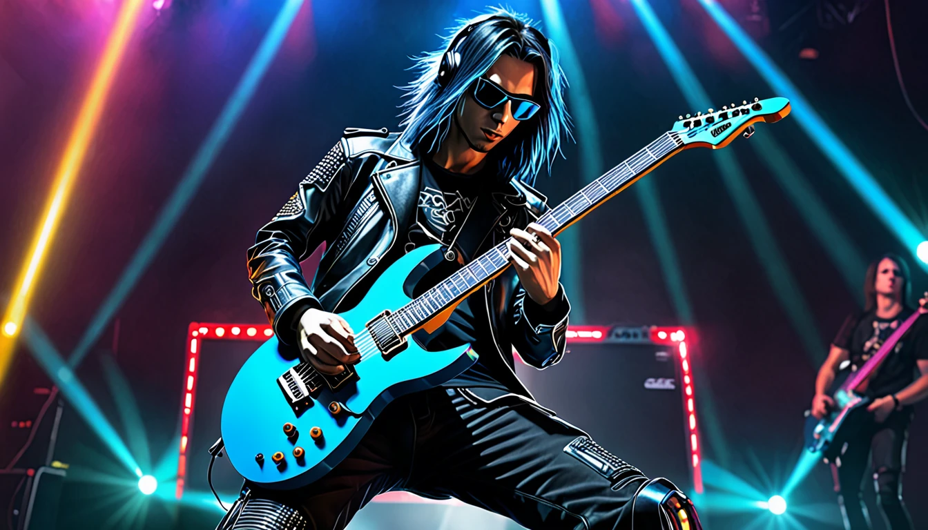 Cyber Rock Guitarist