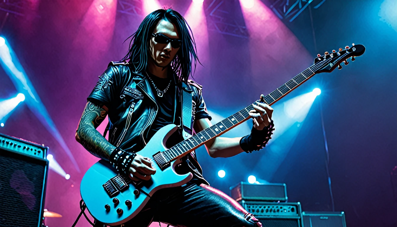 Cyber Rock Guitarist