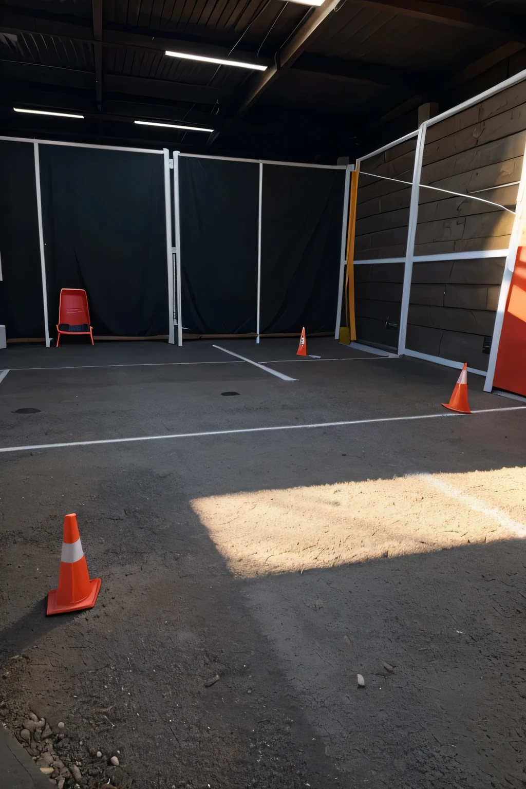 1.	Organize a play area with cones that divide the space into sections.