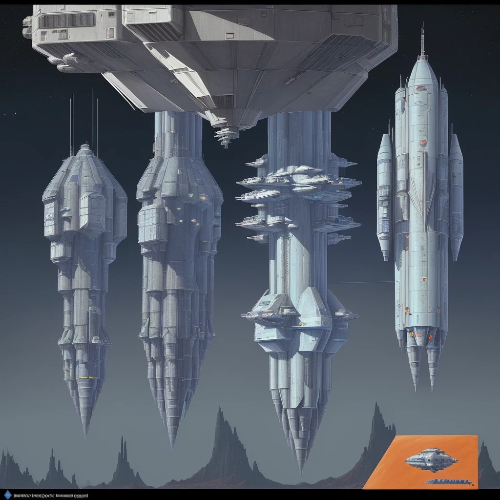 there is a drawing of a space station with a satellite, industrial humanity spaceship, symmetrical outpost, orbital station, blueprint of a spaceship, detailed spacecraft, blueprint of spaceship, hexagonal planetary space base, spaceship design, scifi space station, space station, cargo spaceships, blueprint schematics, detailed spaceship, scifi platform, background space station, spaceship hangar