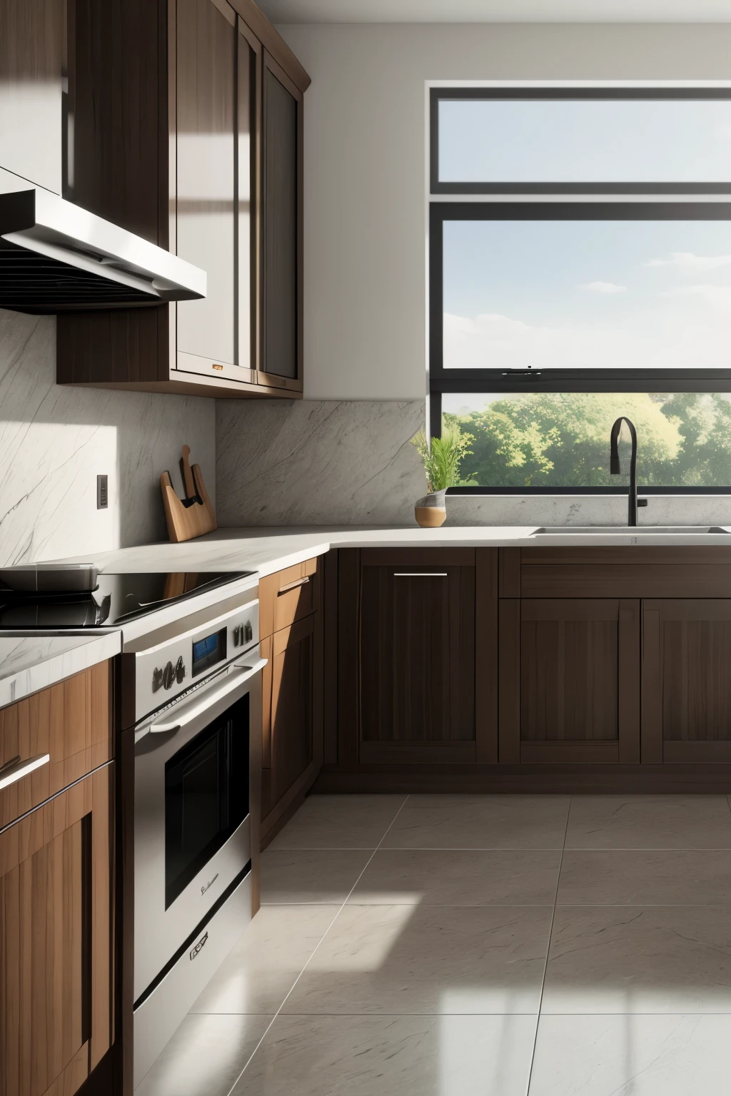 Realism, ray tracing, Canon, Fujifilm, f/16, uhd, masterpiece, award winning, best quality, highres, 8K,kitchen