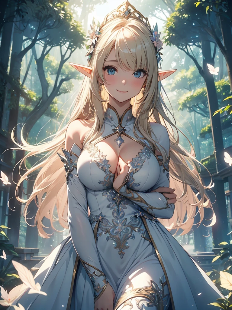 最high quality、1woman elf 、Silver Hair、Blonde、、、Beautiful foam、、CourtyardShining fairy wings、NP: Worst quality ,Flower fractal art 、see-throughbodystocking,Beautiful 、radiance,High-definition depiction, Realistic, 8k, Unity, beautiful Shot, light smile, Beautifully and vividly drawn, , Beautiful, beautiful, clear skin、sexy,beautiful dress,Countless rays of light pouring down, Swirling Light, big background, Raise one arm above your head, Intense light is emitted from the magic circle in front of the girl. forest、Lots of leaves、Green leaves、flower、Particles of light、
Romanticism,Cowboy Shot: The most beautiful form of chaos, Mr..々color, Intertwined flowers, Particle,magical gentle light,smile,sexy,image quality、masterpiece、Beautiful Face、Super beautiful elf woman((Big breasted 22 year old office lady、Nipples、Bust 100,Beautiful long ironed hair 、Blonde hair,height: 165cm。、sexy、Esbian、、high quality、、background((Star Narski)))、Starry Sky、Visual art、Written boundary depth、、Elf Ears、、universe、Happy smile、Gentle light、Elf forest、elegant、ticker beautiful decorative、、magic、forest、Beautiful tiara、Beautiful bed、Beautiful Landscape、A kind smile、wonderful、Fluttering petals、Dance happily、、Cultivate fantasy、、Mystery light Lots of flowers、、art、forest, palace, art,mystery,Ultra-high resolution,atmosphere