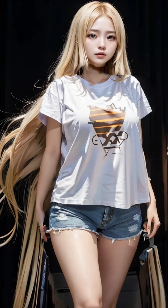 Bigger T-shirt, Baggy, Oversized, He, hot pants（sweat）（（line））