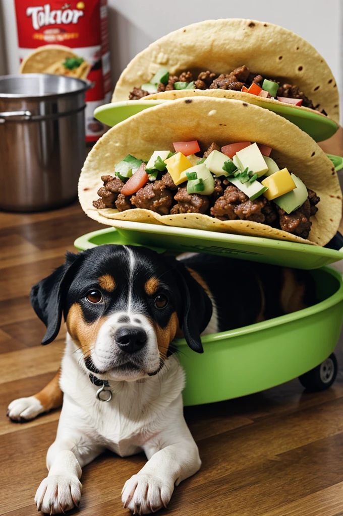 Doggo with taco
