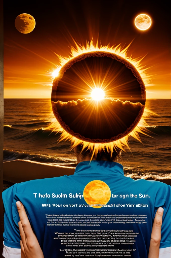 Infographic collage about the sun