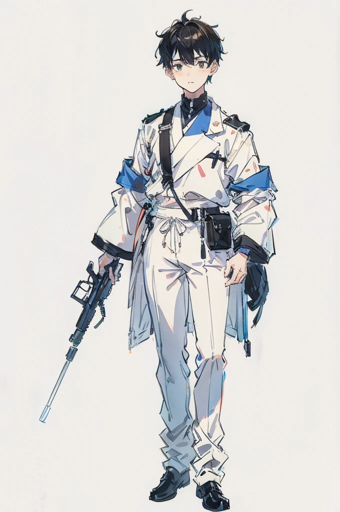 boy, white background, full body, 22year old, simple
