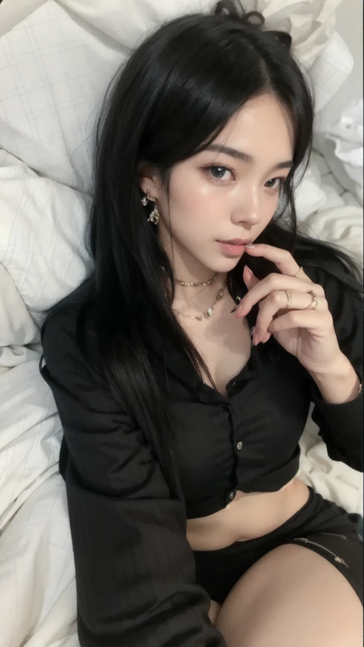 8k, best quality, masterpiece, realistic, ultra detail, photo realistic, hyper realistic, smoother lighting, increase cinematic lighting quality, realistic lighting, backlighting, brightening light, Increase quality, best quality real texture skin, 
close-up, slender, cute face, smile, beautiful details eyes, 19years old korean, pretty, Drill hair with electric blue color, hood,