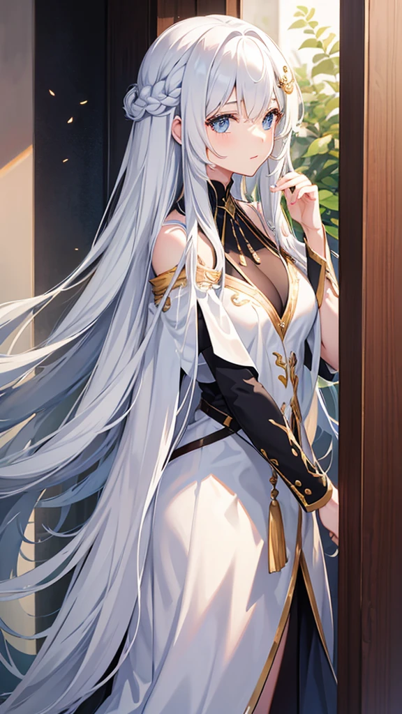 Long hair girl, beautiful