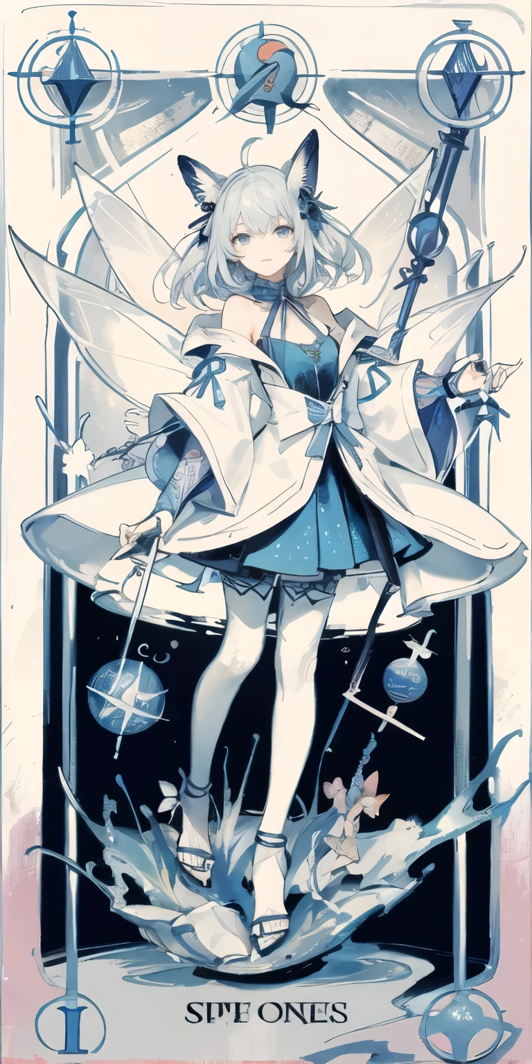 (Golden Ratio:1.2),(Doodle Roses:1.2),(Fault Color:1.3),[(White Background:1.4)::10], (whole body:1.2),(Super detailed:1.3),(Tarot:1.6),(magician (Tarot):1.6),

(paper:1.2),(Fairy:1.6),(Fairy wings:1.2),whole body, Stand in the air,(nice:1.2),(Red long hair),(Butterfly Hair Ornament),(Flower Hair Ornaments:1.0),((Sandals,rocket)),(Colorful Cocktail Long Dress:1.0)+(Loose sleeve coat :1.3)+(Floating colorful tassels and ribbons :1.2),(White Stockings:1.2),

(colorful ink paper flower grow on the face:1.2),(Sea of colorful flowers:1.3),

(Chaotic geometric images:1.3),(Negative Space:0.8),(Drawing Board:1.3),

(Ethereal colorful ink flows:1.3)