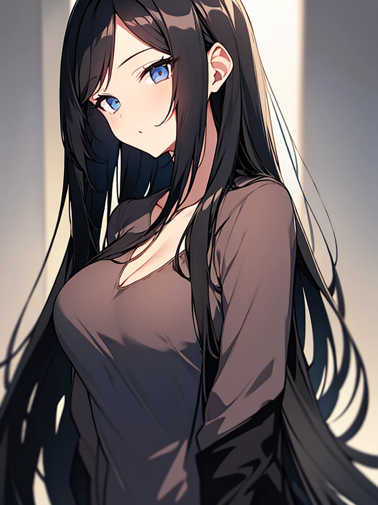  very sexy long black hair
