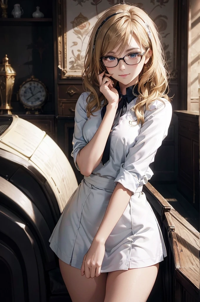 Masterpiece, 最high quality, high quality, High resolution, high quality texture, high quality shadows, High resolution, Beautiful details, Detailed CG, Detailed Texture, Realistic representation of face, Realistic, colorful, delicate, Cinematic Light, Side light, Lens flare, Ray Tracing, sharp concentrated, (1 Girl,concentrated:1.3), ( Intricate details, compensate, PureErosFaceV1:0.5), (細部まで美しいdelicateな顔, 緻密で美しいdelicateな瞳, Perfect Facial Proportions, Dense skin, Optimal ratio of four fingers to one thumb, Arms under chest, Modest chest, Wide Hips, Smooth upper abdomen, 30 years old,Blue Eyes,Glasses, Study,cabin attendant uniform,Glasses,White shirt, Black tight skirt,Black Stockings,machine,house wife,curvy,sweat,missionary,seductive gaze, the gaze of true love, lips of temptation, A look full of compassion ,a smile full of love, i love you, Acting lovey-dovey, air fortress hair, blonde hair, I love you so much I'm crazy,i love you