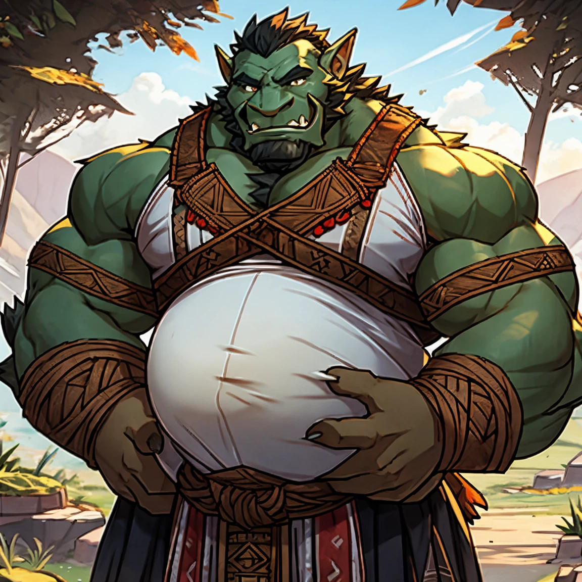 Solitary, Orc Bear, male, muscle, intestinal muscle, pregnant, Karnsang, Large target, male mature, old.