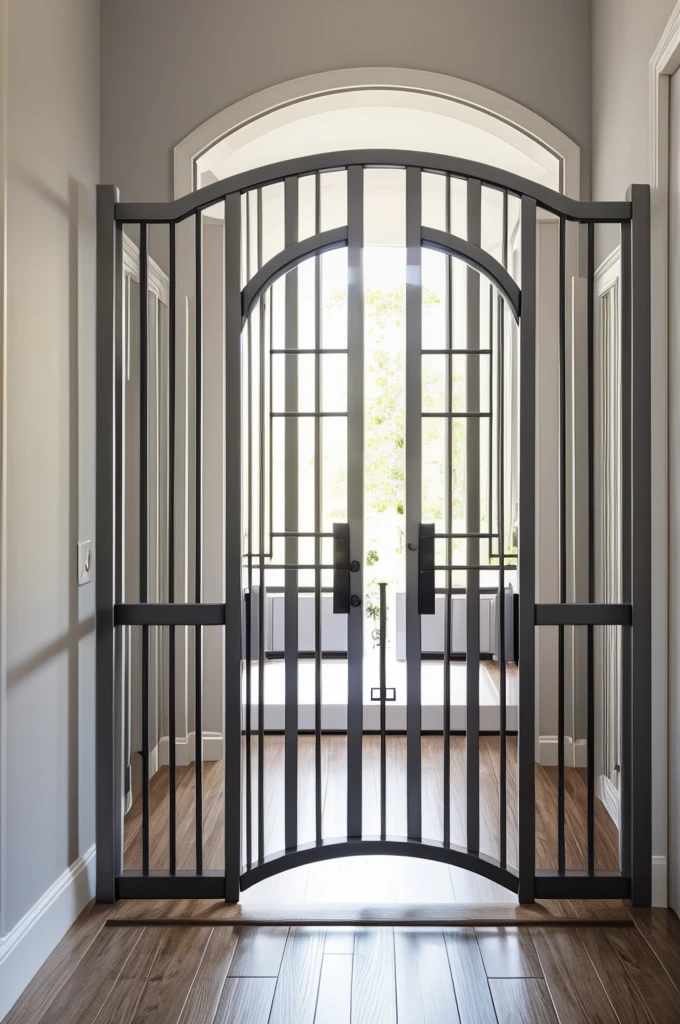 Light gray gate

