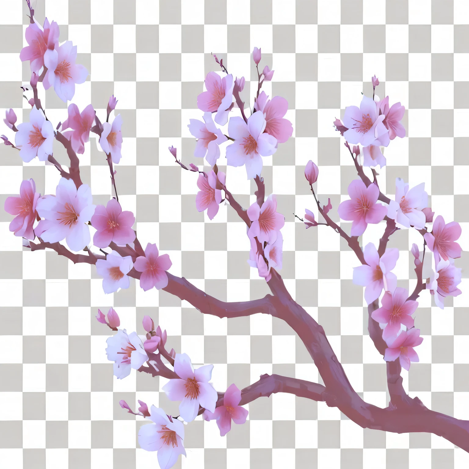 Cherry tree branch with pink flowers on a transparent background, Cherry Blossom, Cherry blossoms bloom, Cherry Blossom, Cherry Blossom, cherry Flowers Bloom, Cherry Blossom tree, Cherry Blossoms, Cherry Blossom background, Plum blossom, flower Flowers Bloom, Japanese, Flowers Bloom, 64 times, Cherry Blossom trees, Floral Background, Cherry tree, tempera, flowering