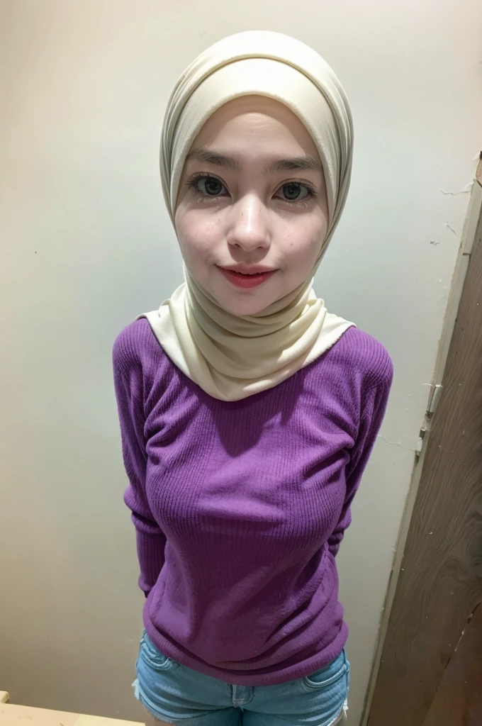 ((Hijab Stylish)), ((CUTE PUSSY)), ((LAUGH AND SMILE SWEETLY)), ((THIN)), ((Straddling)), "Naked Lingerie Bra" ((Hijab Stylish)), (Malaysia female), age 15 years old, 8K, photottorialism, G-String, ((RED LIPSTICK))