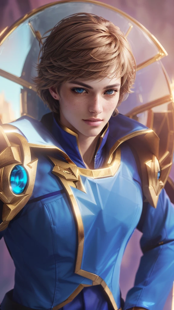 1 man, with a blue outfit, gold paladin, casimir art, holy paladin, male paladin, androgynous prince, detailed face, realistic, photorealistic, photo-realistic:1.37, (best quality,4k,8k,highres,masterpiece:1.2),ultra-detailed,(realistic,photorealistic,photo-realistic:1.37),HDR,UHD,studio lighting,ultra-fine painting,sharp focus,physically-based rendering,extreme detail description,professional,vivid colors,bokeh, highly detailed,cinematic lighting,dramatic lighting