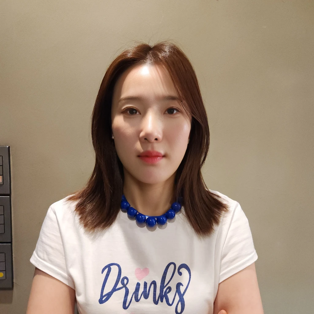 Best Quality, 8k, Masterpiece, (Portrait: 1.3), (photo realistic:1.4), (hyper realistic:1.4), Sharp Focus, looking at viewer, (smoother lighting:1.1), (increase cinematic lighting quality:0.9), realistic lighting, backlighting, light on face, ray trace, (brightening light:1.2), (Increase quality:1.4), sharp detail, (best quality real texture skin:1.4), finely detailed eyes, black_eyes, finely detailed face, 25 year old Korean woman