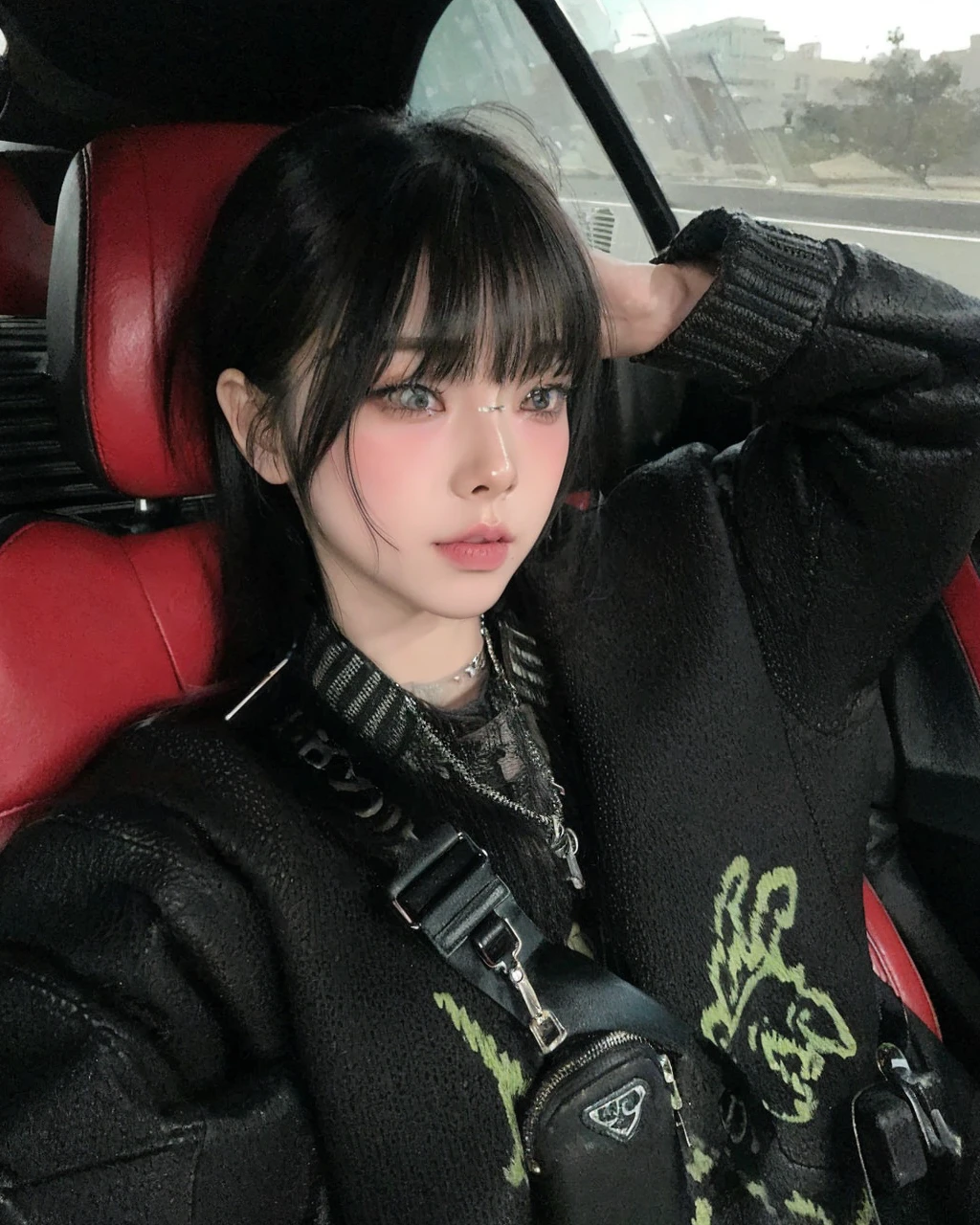 a close up of a woman with a tattoo on her face, kawaii realistic portrait, Realistic. cheng yi, anime realism style, realistic art style, art in the style of Guweiz, realistic anime 3d style, stunning anime face portrait, 🤤 portrait of , realistic anime art style, realistic art style, anime realism, realistic anime artstyle, hyper realistic anime
