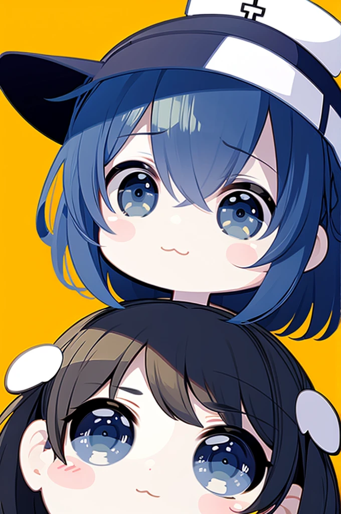 (Stickers),#quality(8K,best quality, masterpiece),alone, #One girl(cute, cute,,smile,Hair is floating,Hair Color Cosmic,Braid,Zombie Skins,Ghost Skin ,Skin tone is blue,Pale skin,Eye color is cosmic,Shining Eyes,Big eyes,Damaged clothing,Heavy Metal Costume,Grin,isolated on pink background,whole body),#background(Monotony,pink,no background,isolated on pink background)、In a completely different expression