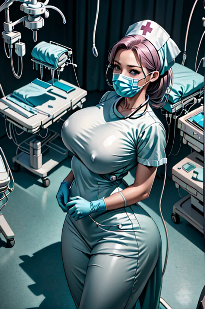 nurse uniform,hospital, latex nurse suit,nurses,busty,elbow gloves,labcoat,grey hair woman,grey eyes , gigantic ,medical instruments,asian nurse,two nurses,speculum,examination room,oversize ,big ass ,strap on, lay on table ,legs spreaded,giving birth,gyno chair , dentist,Milf,latex,pink uniform,oversize breasts