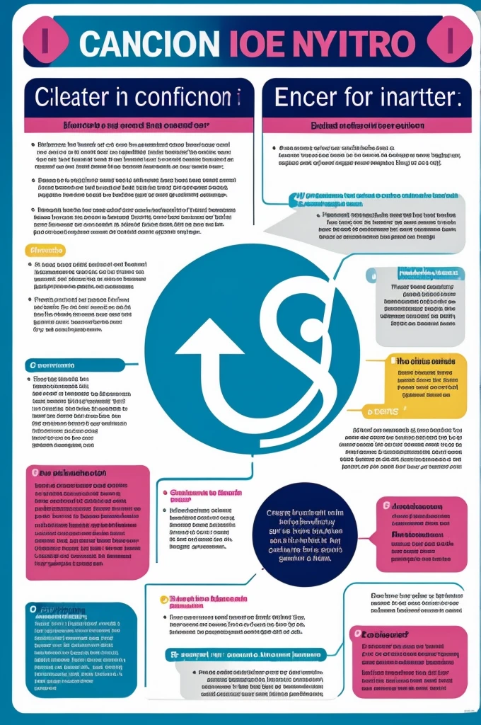 Create a cancer poster in Spanish With information