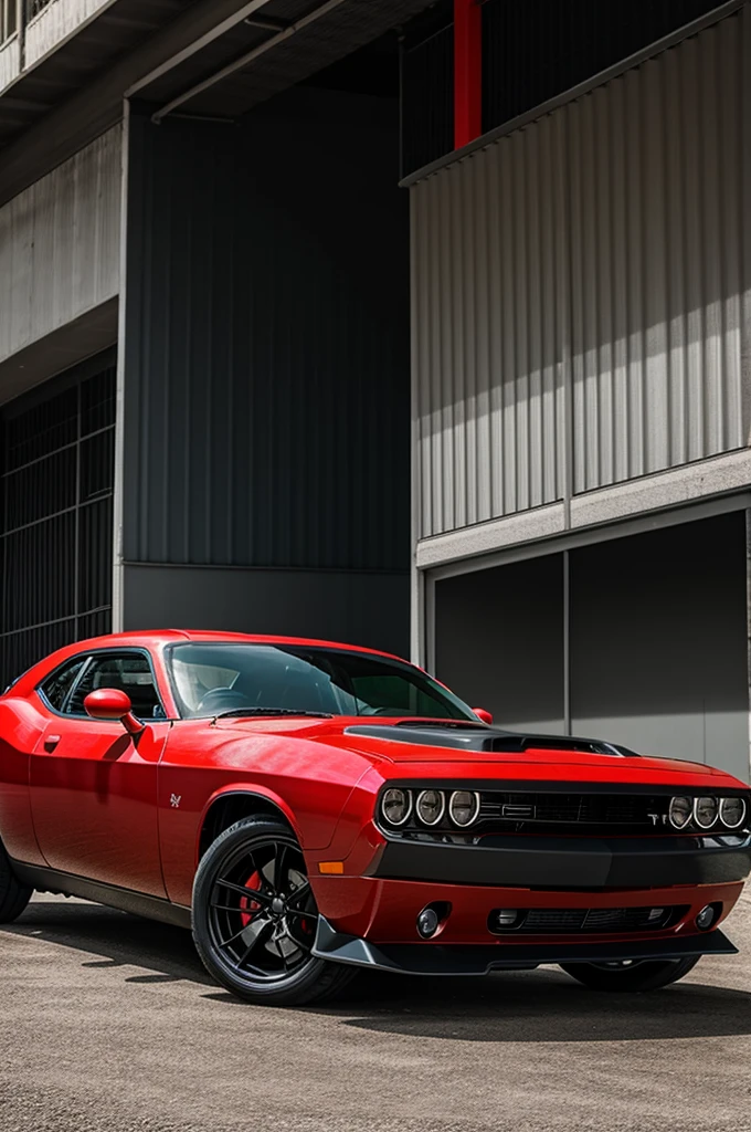 Doge challenger in black and red