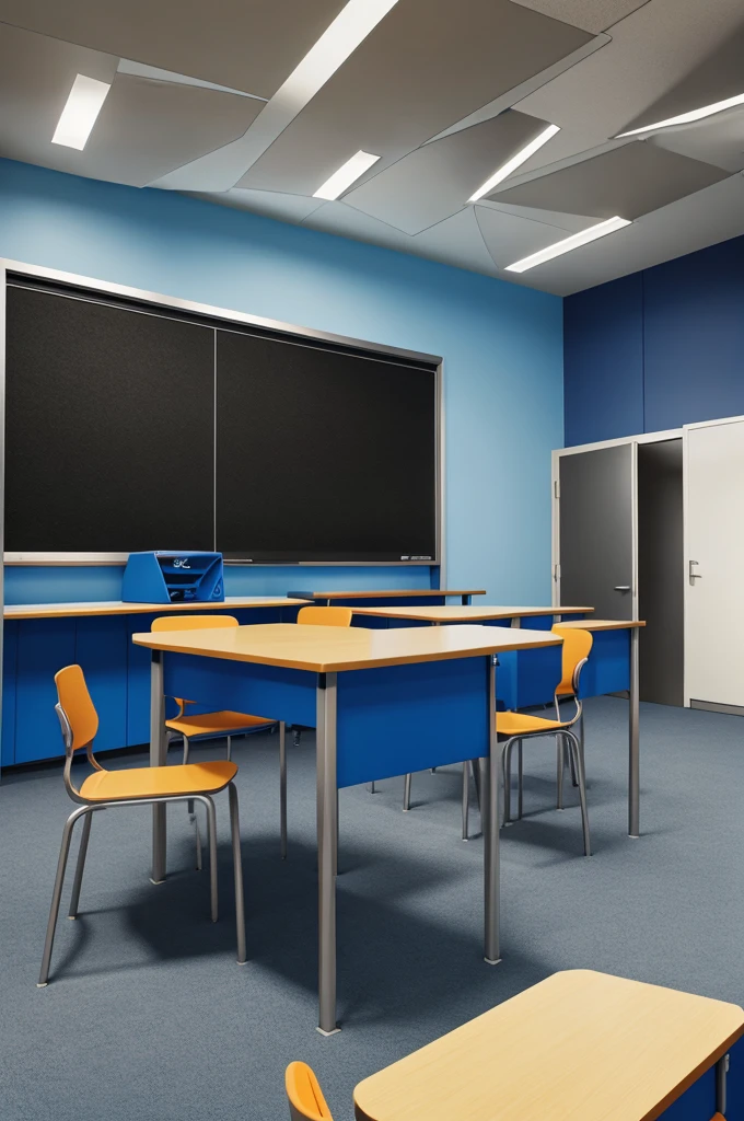 Drawing of Futuristic classroom