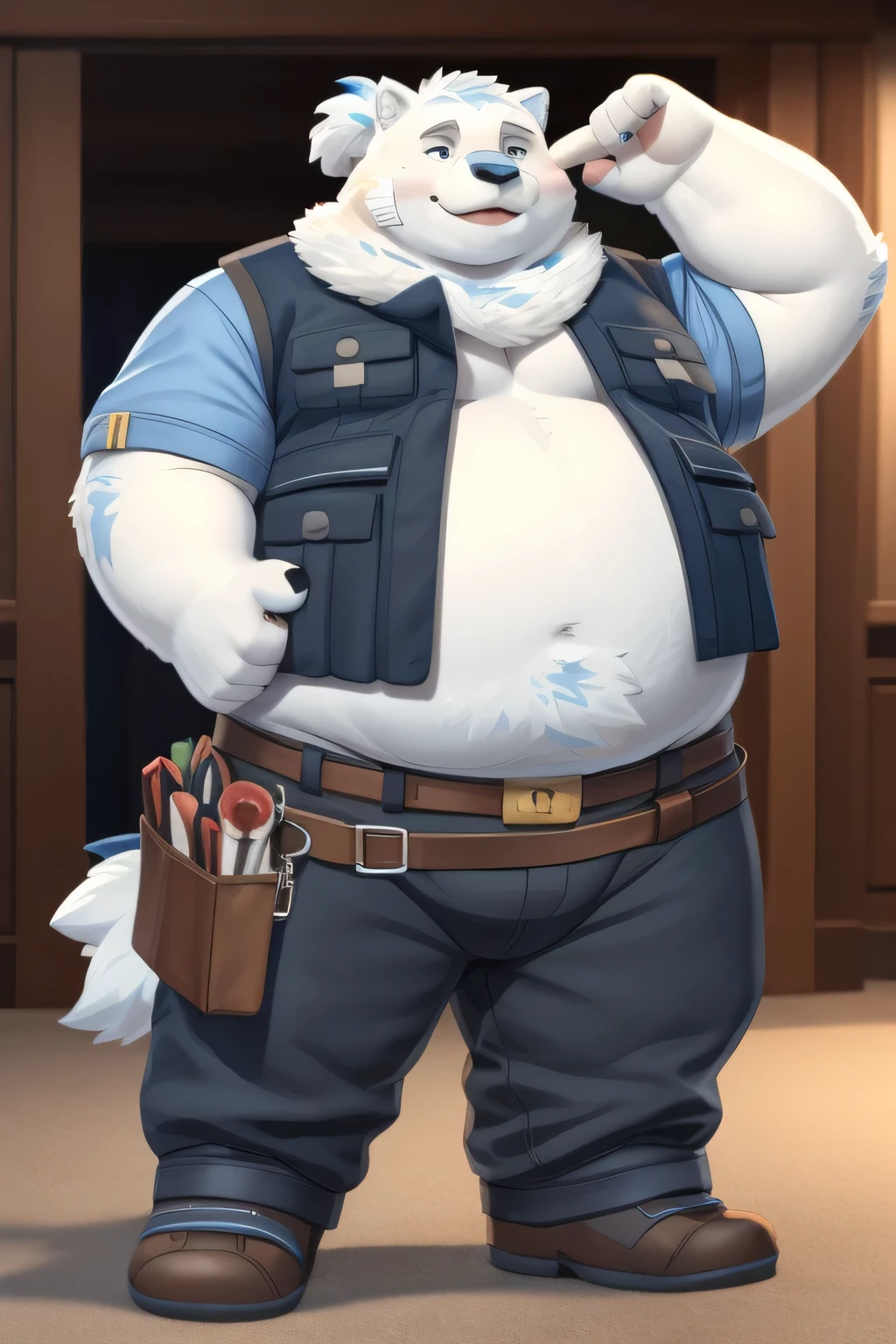 yohack, blue eyes, musclegut, ponytail, bandaid on face, (posing:1.3), (soft shading), 4k, hi res, ((detailed face, detailed)), by zackarry911, by zaush, (by personalami:0.5), shirt, 1boy, standing, full body, belt, pants, vest, blue shirt, hands on hips, looking at viewer, smilehot body hot bellyhot body hot bellyDrencheds dick semen Drencheds dick solo sexy，sexy male people，sexy chubbiness，small sexy fat，Bare-chested，victory pose，sexy solo， Detailed pubic hair， A high resolution，， tmasterpiece，Excessive obesity，Obesity in the extremities，Lift your feet，foot in the air，Correct body proportions，overweight，Snorlax.sucking dick.show you dick.sex blue genitalia.blue genitalia dick so big.blue genitalia dick big.show me your Big dick l love your dick