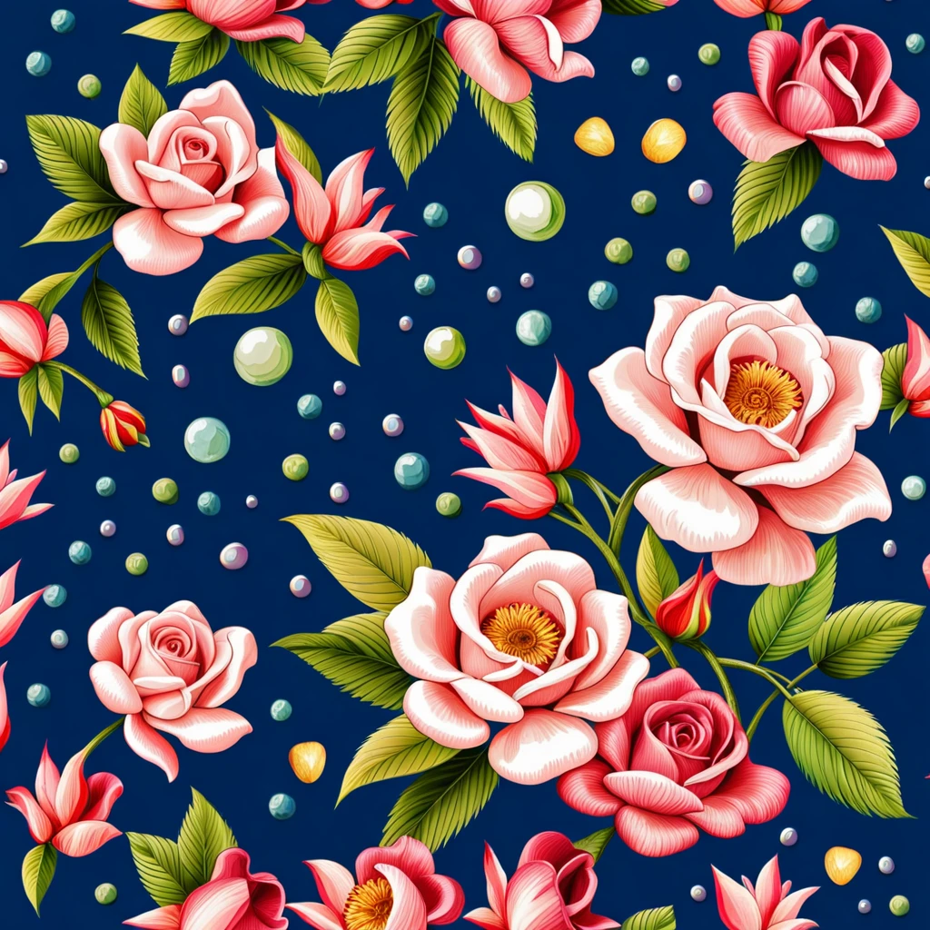 Seas of ((Colourful ROSE)) MILLION SMALL ((STARS)) In the (DARK BLUE BACKGROUND:3.0) — ocean breeze, sun-bleached driftwood, and a touch of salty sea air. ((GOLDEN stars)) colourful BERRIES, ((YELLOW SMALL STARS)) ROSEs, ((COLORFUL BUTTERFLY)), ((GREEN LEAFY FLORA)), (strawberry), BLUE rose, cherry || (embroidery) seamless pattern, fruit, butterfly, diamond, pearls, Best quality, masterpiece, ultra high res, (photo realistic:1.4), surrealism, dream-like, ((abstract art)), vector arts, ROSE, tulips, magnolia, lily rose ((FLOWER, DIAMOND, PEARLS)) a close up of a STARS pattern, STARS wallpaper, ornate STARS, STARS pattern, STARS explosion, STARS! intricate, STARS GEMS, ROSEs colourful, chinoiserie pattern, VECTOR wallpaper, STARS renewal, with colourful ROSE and plants, STARS dream, garden ROSEs pattern, STARS patterned skin, STARS design, STARS motives, boho STARS vines, (8k, RAW photo, best quality, masterpiece:1.2, Sharp image, vector)