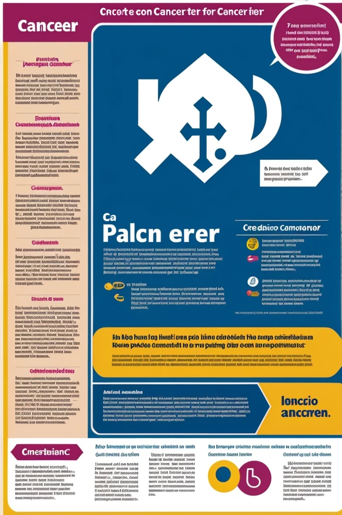 Create a cancer poster in Spanish With information in Spanish In Spanish In Spanish