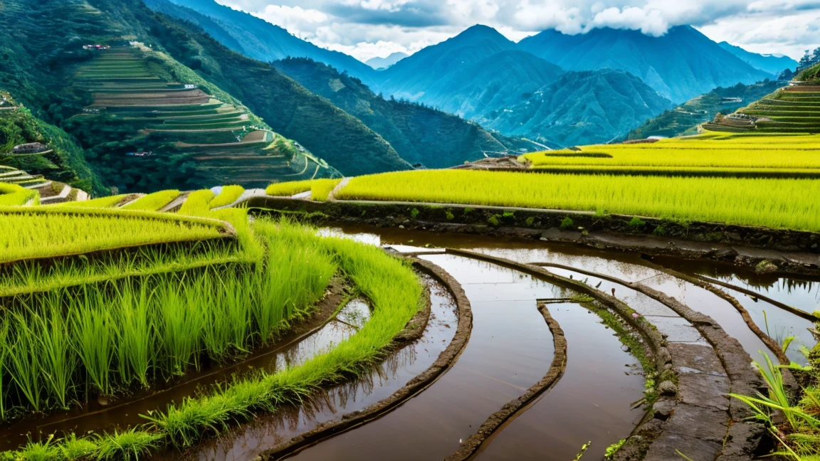 Rice terraces、４K