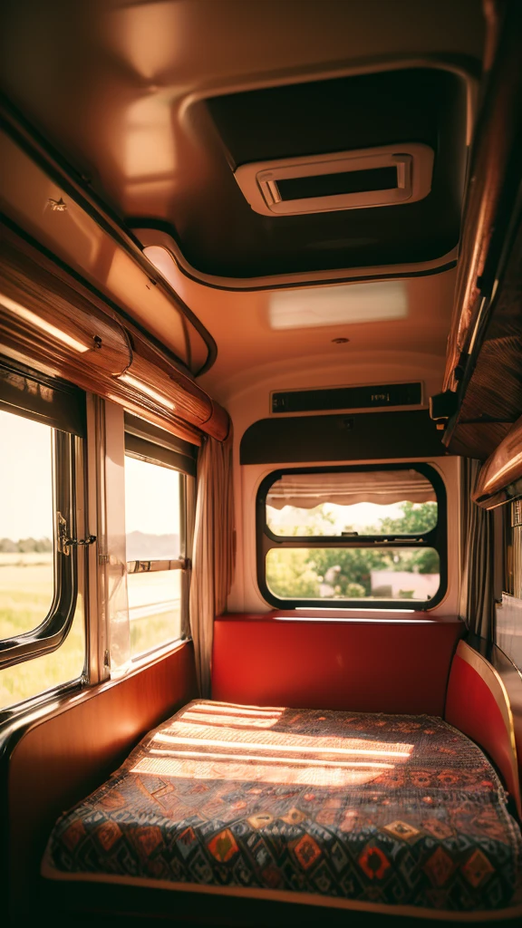 Summer Dream，the bus，Dreamy lighting，HD，Details，Best quality